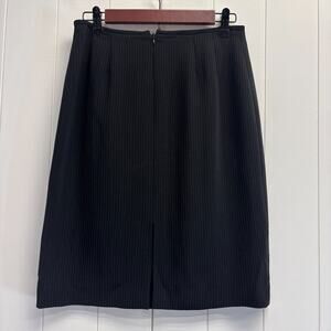 Unbranded Womens Career Corpcore Pin Striped Knee Length Skirt Size 6P Office‎